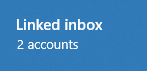 linked inbox in Windows 10 Mail app with two email accounts