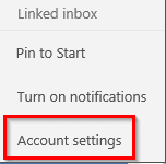 configuring unlinking for linked inboxes in Windows 10 Mail app