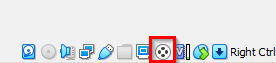 recording session spinning icon when the VirtualBox VM is on 