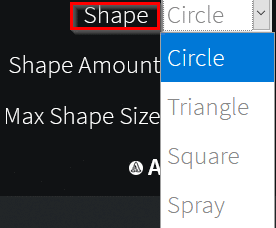 inserting shapes in images using Background Generator