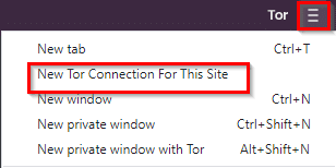 setting a new Tor connection for private window in Brave browser