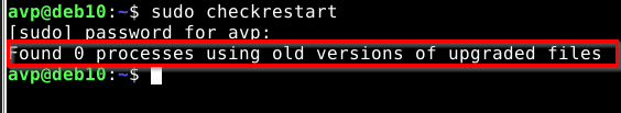 all packages and processes upated to the latest version after a reboot in Debian