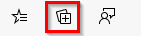 collections icon in the new Microsoft Edge browser