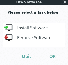 adding and removing software using Lite Software in Linux Lite