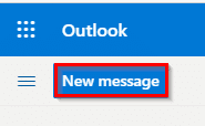 composing a new message in Outlook.com