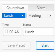 editing existing alarm settings in Vivaldi