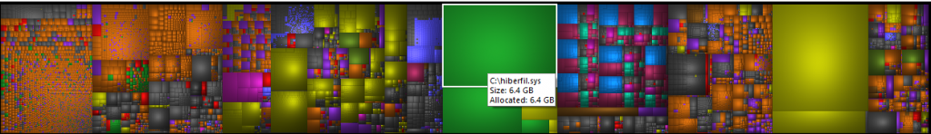 treemap for files and folders in WizTree