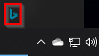 Bing Wallpaper app system tray icon