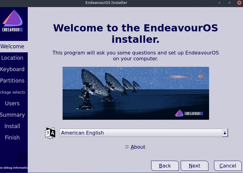 EndeavourOS installer