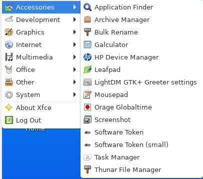 default installed accessories in EndeavourOS