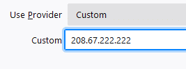 adding a custom dns provider in firefox when dns over https is enabled