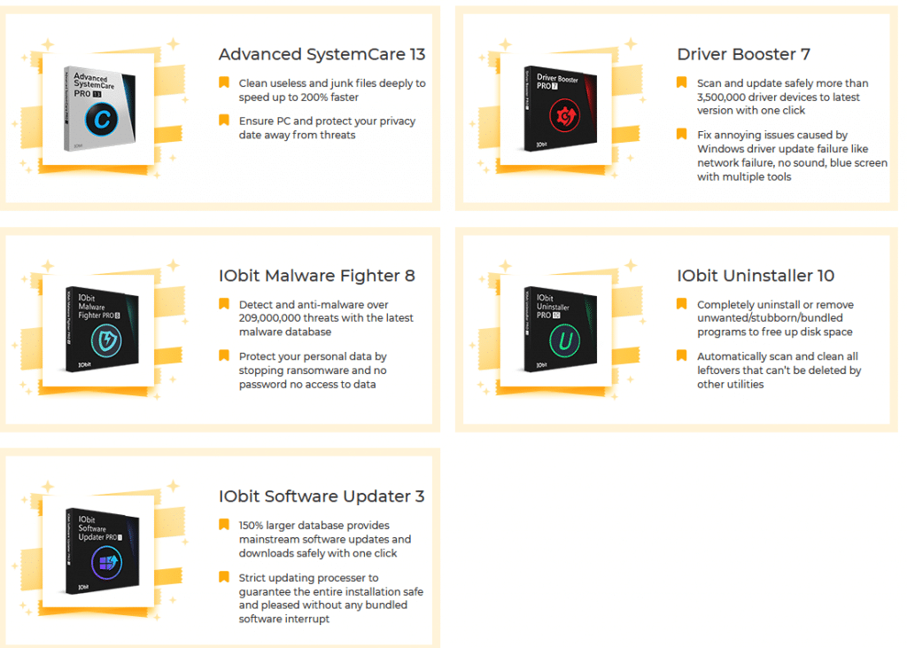 IObit products for giveaway keys