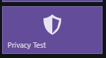 selecting the privacy test option in Click&Clean 