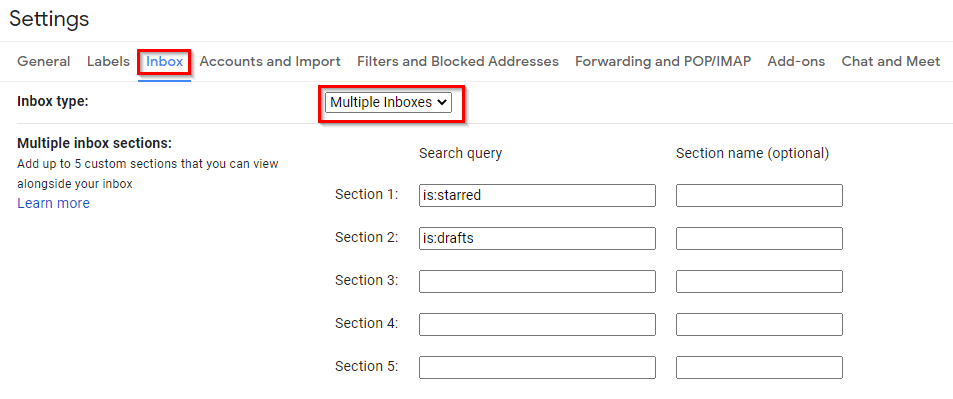 adding Multiple Inboxes in Gmail