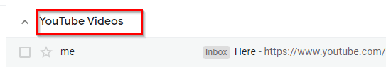 inbox for Gmail messages that have YouTube links in them