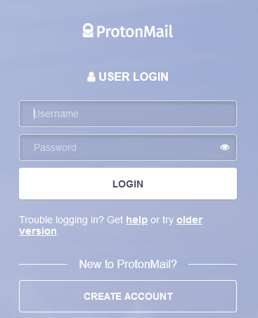  login password in protonmail 