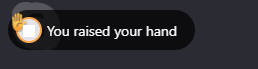 raise hand button during meetings to speak or interrupt during Meet Now meetings