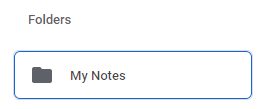 My Notes folder backed up to Google Drive