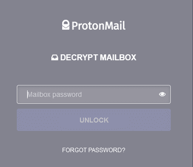 enabling two-password mode in ProtonMail