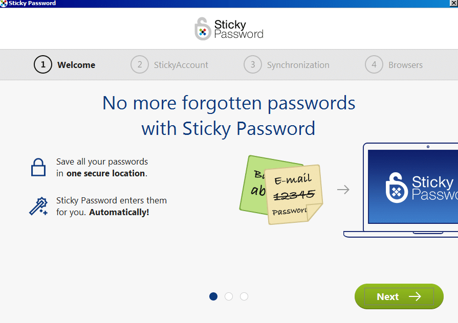 account activation for Sticky Password Premium