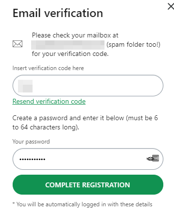 creating a FileWhopper account to transfer files