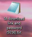 FileWhopper download link and password stored in a text file