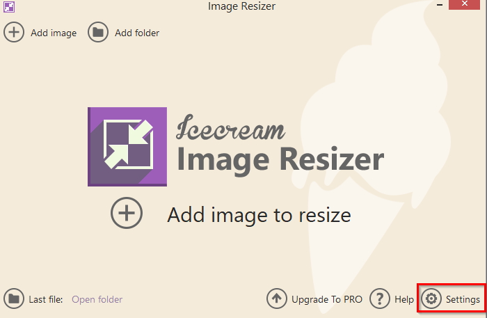 configuring other settings for Image Resizer