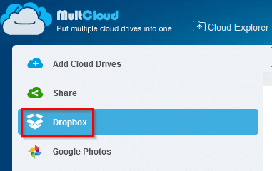 Dropbox added to MultCloud 