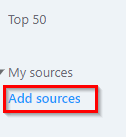 adding news sources in Opera