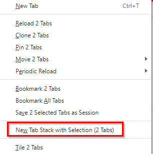 stacking tabs in Vivaldi