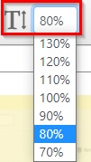 changing text size for webpages in Print Friendly & PDF