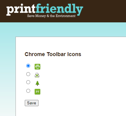 changing appearance of Print Friendly & PDF icons