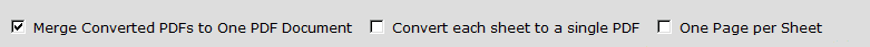 merging converted PDFs into a single document using Batch Excel to PDF Converter