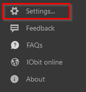 other settings option in IObit Screen Recorder