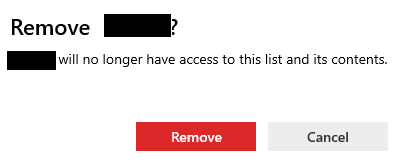 confirm removing members from accessing shared lists in Microsoft To-Do app