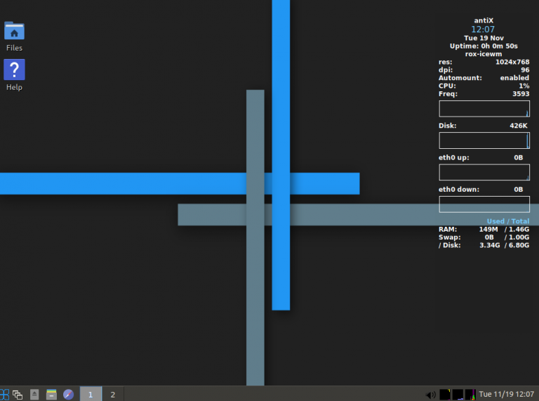 antiX desktop