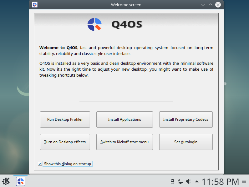 Q4OS desktop