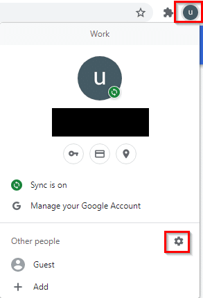 adding a Chrome profile