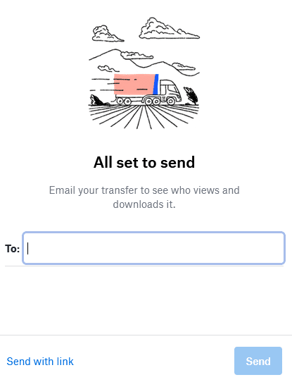 emailing Dropbox Transfer
