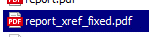 repaired PDF files with the suffix xref_fixed