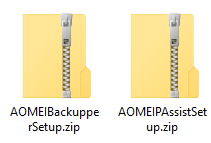 zip files for the giveaway versions of AOMEI products