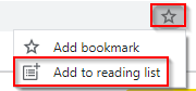 adding tabs to Reading list from bookmark button