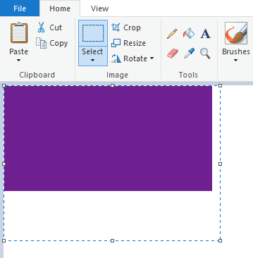 copy-pasting selected area into paint after capturing it using web capture