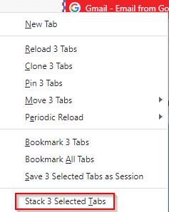 stacking tabs 