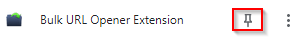 pinning Bulk URL Opener Extension in Chrome