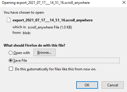 exported file has a .scroll_anywhere file extension