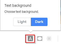 toggling text background color for themes 