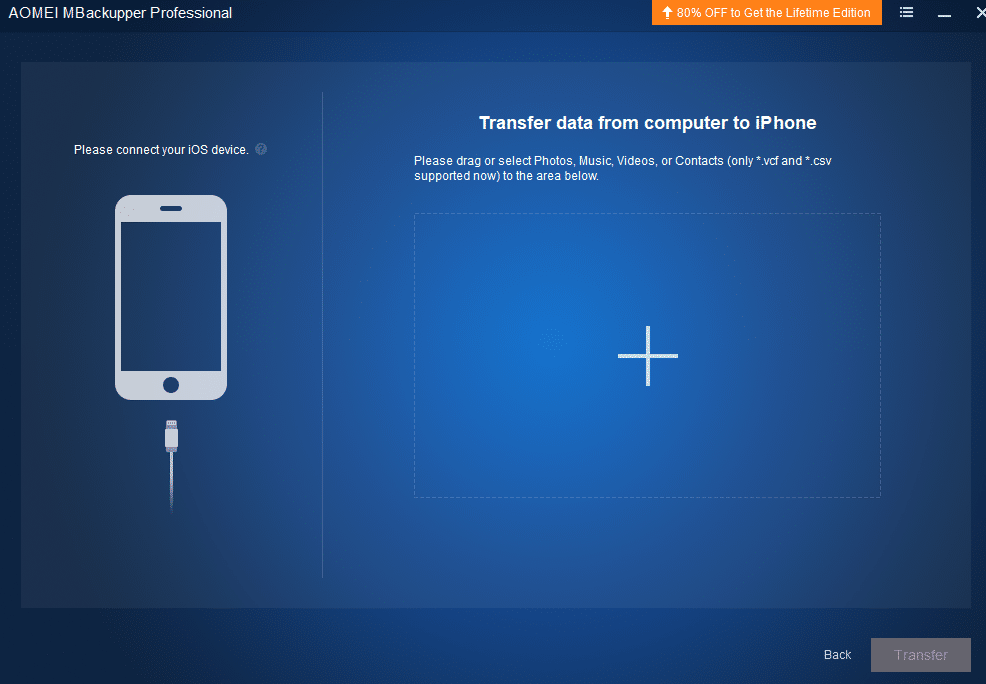 transfer data from PC to iPhone