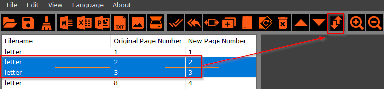 2-page switching