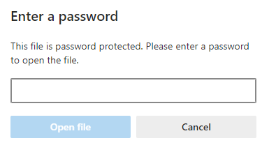 password protect option in PDF Mixer